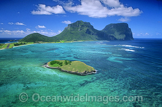 Aerial Lord Howe Island photo