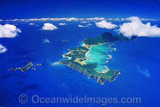 Aerial Lord Howe Island photo