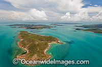Aerial view of Torres Strait Islands. Torres Strait, Queensland, Australia