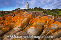 Eddystone Point lighthouse. The Bay of Fires. Tasmania, Australia.