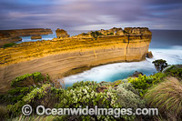 The Razorback, a spectacular limestone formation standing proud at Port Campbell Coastal National Park, Victoria, Australia.