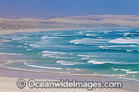 Coastal Seascape taken in the Coffin Bay National Park, showing strong coastal winds in the park. Eyre Peninsula, South Australia, Australia.