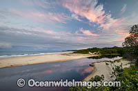 Coastal Seascape during sunset. Hungry Head, New South Wales, Australia.
