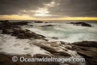 Coastal Seascape, sunrise on the Sapphire Coast, Bermagui, New South Wales, Australia.