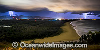Electrical Lightening Storm sweeping over Coffs Narbour, New South Wales, Australia.