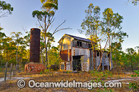 Historic gold and antimony processing mill. Costerfield, country Victoria, Australia.