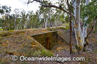 Historic road culvert, contructed by the Towrang Stockade convicts as part of The Great South Road, adjacent to the present day Huge Highway, near Goulburn, NSW, Australia.