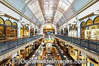 Inside the Queen Victoria Building, Sydney, New South Wales, Australia.