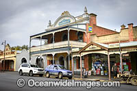 Historic Maldon Hotel, situated in the main street of Maldon, Central Victoria, Australia.