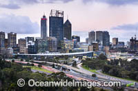View of Perth City from Kings Park. Perth, Western Australia.