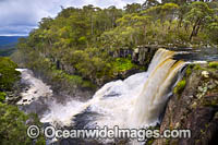 Ebor Falls, situated within Guy Fawkes River National Park, near Ebor on Waterfall Way. New England Tablelands, New South Wales, Australia.