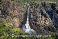 Wallaman Falls, located on Stony Creek in a World Heritage listed area of rainforest west of Ingham, Queensland, Australia. This is Australia's tallest single-drop waterfall, plummeting 268 metres.