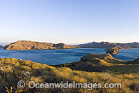 Komodo Island in Indonesia. Part of the island belongs to the Komodo National Park, a UNESCO World Heritage Site.