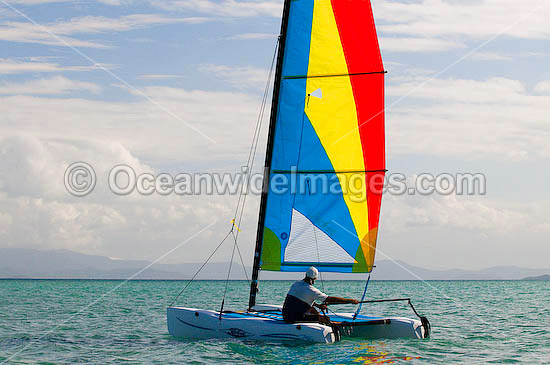 Hobi-cat sailing Hayman Island photo Hobi-cat sailing Hayman Island photo