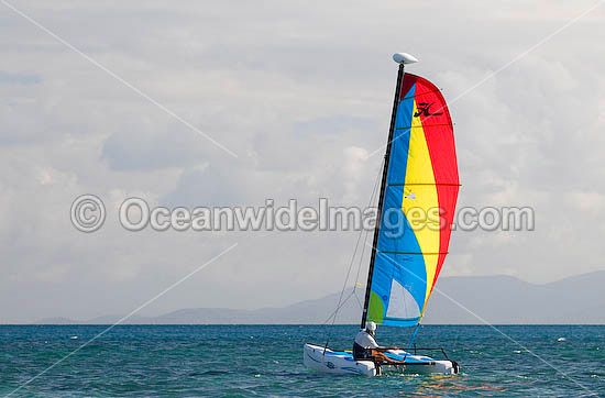 Hobi-cat sailing Hayman Island Whitsunday Islands photo Hobi-cat sailing Hayman Island Whitsunday Islands photo