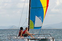 Hobi-cat sailing Hayman Island Whitsunday Islands Photo - Gary Bell