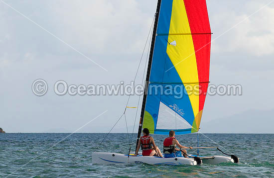 Hobi-cat sailing Hayman Island photo Hobi-cat sailing Hayman Island photo
