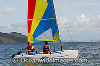 Hobi-cat sailing Hayman Island Whitsunday Islands Photo - Gary Bell