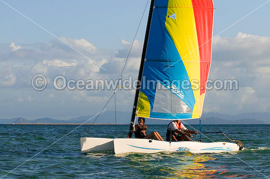 Hobi-cat sailing Hayman Island Whitsunday Islands photo