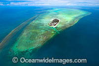 Heron Island with algal bloom on reef Photo - Gary Bell