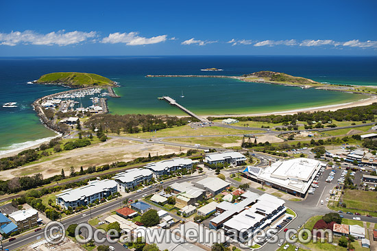 Aerial Coffs Harbour Jetty photo Aerial Coffs Harbour Jetty photo