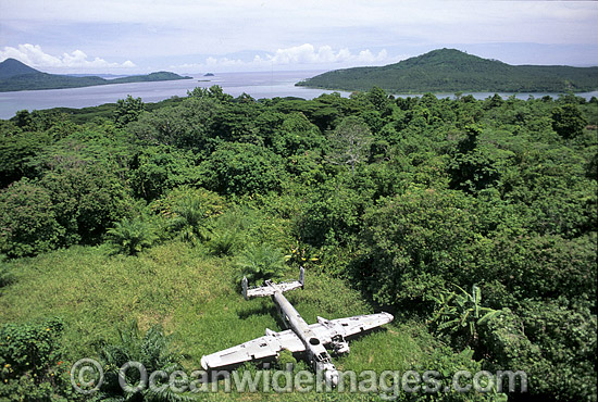 World War 2 B25 Bomber wreck photo World War 2 B25 Bomber wreck photo