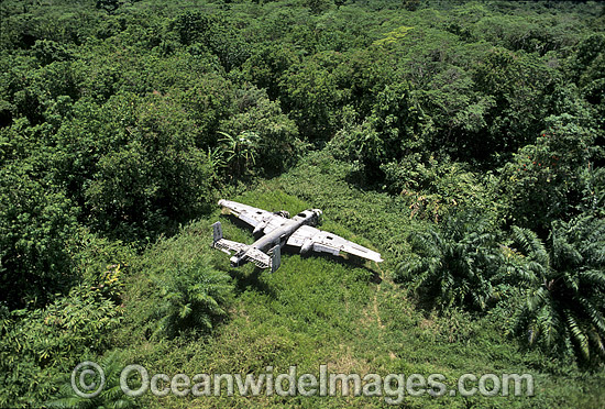 World War 2 B25 Bomber wreck photo World War 2 B25 Bomber wreck photo