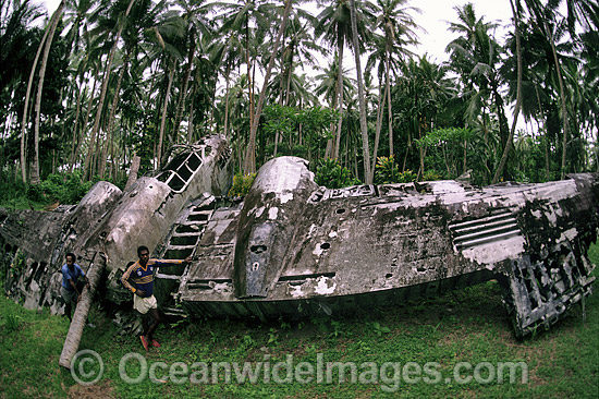 World War II Japanese aircraft wreck photo World War II Japanese aircraft wreck photo