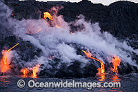 Pahoehoe lava Kilauea Volcano Photo - David Fleetham