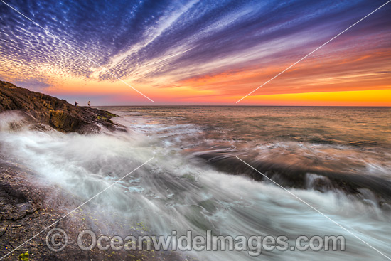 Sawtell Beach at sunset photo Sawtell Beach at sunset photo