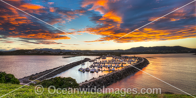Coffs Harbour Marina at Sunset photo Coffs Harbour Marina at Sunset photo