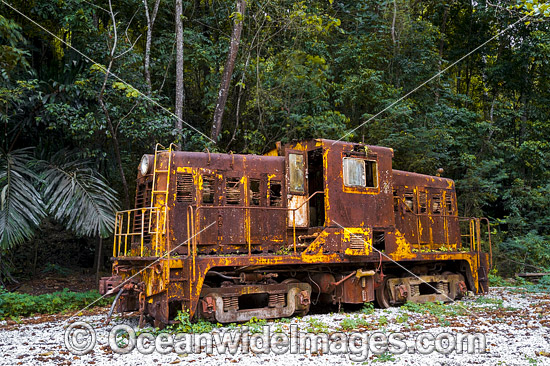 Rusty train Christmas Island photo Rusty train Christmas Island photo