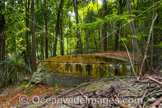 Rusty water tank Christmas Island photo Rusty water tank Christmas Island photo