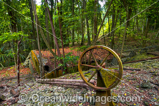 Rusty water tank Christmas Island photo Rusty water tank Christmas Island photo