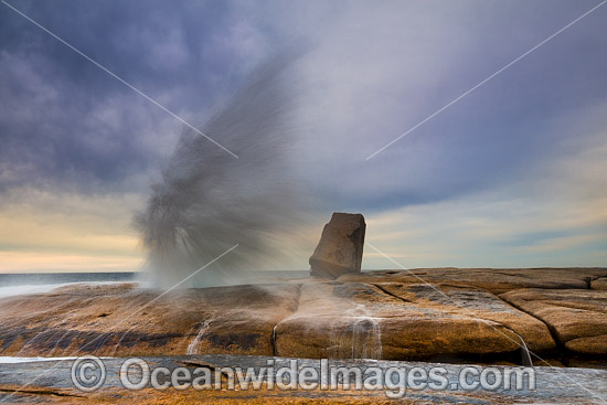 Blow Hole Bicheno Tasmania photo Blow Hole Bicheno Tasmania photo