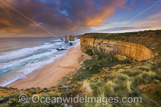 Twelve Apostles at sunrise photo