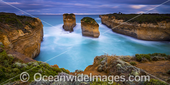Limestone stacks Port Campbell photo Limestone stacks Port Campbell photo