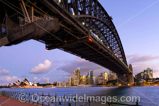 Vivid Sydney Harbour Bridge photo