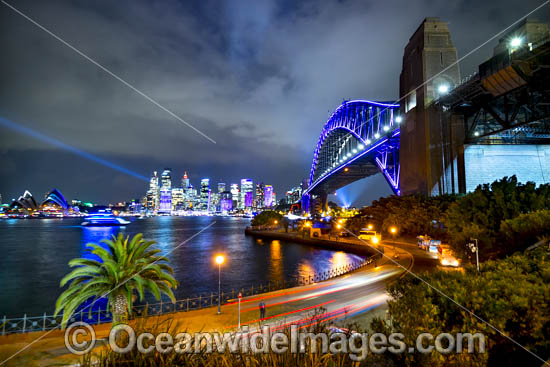 Vivid Sydney Harbour Bridge photo