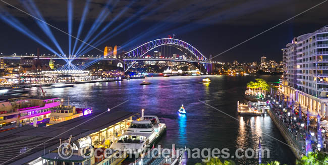 Vivid Sydney Harbour Bridge photo