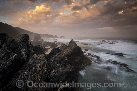 Sapphire Coast at sunset photo Sapphire Coast at sunset photo