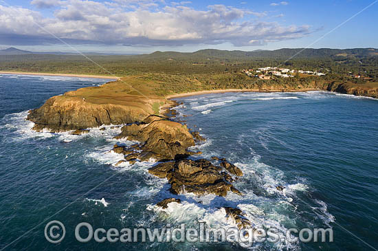Moonee Headland aerial photo Moonee Headland aerial photo