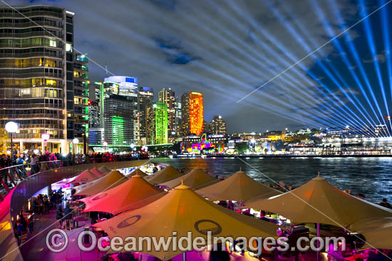 Vivid Sydney City buildings photo