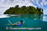 Kimbe Bay Snorkel Diver Photo - Gary Bell