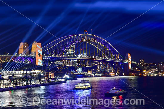 Vivid Sydney Harbour Bridge photo Vivid Sydney Harbour Bridge photo