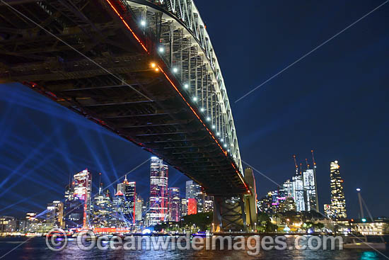 Vivid Sydney Harbour Bridge photo Vivid Sydney Harbour Bridge photo