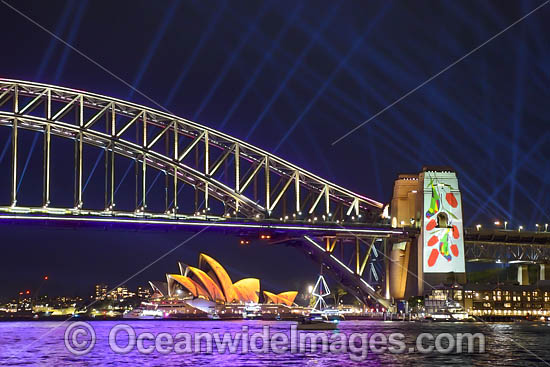 Vivid Sydney Harbour Bridge photo Vivid Sydney Harbour Bridge photo