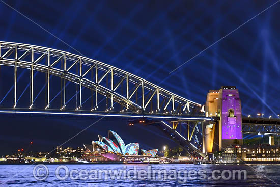 Vivid Sydney Harbour Bridge photo Vivid Sydney Harbour Bridge photo