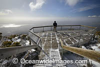 Mt Wellington snowing Photo - Gary Bell