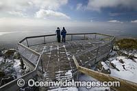 Mt Wellington snowing Photo - Gary Bell